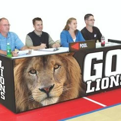 Bison School Spirit Folding Padded Scorers Table With Graphics